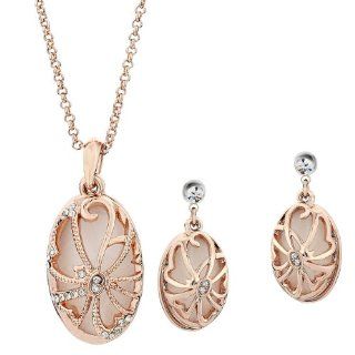 Greek Classical Style Exaggerate Hollow Locket Jewelry Earrings, necklace Neoglory Jewelry: Jewelry Sets: Jewelry