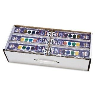 Wholesale CASE of 5   Dixon Semi Moist Master Watercolors Pack Washable Watercolor Paints, Nontoxic, 36 Sets/CT : Art Paints : Office Products