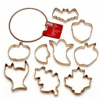 Kaiser Bakeware Patisserie Fall Cookie Cutter Rings, Set of 9 Plus Storage Ring Kitchen & Dining