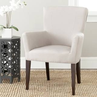 Safavieh Dale Taupe Arm Chair Safavieh Dining Chairs