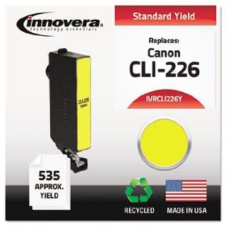 Compatible Remanufactured 4549B001 (CLI 226Y) Ink, 475 Page Yield, Yellow: Electronics