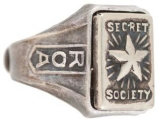 ORPHAN ANNIE SILVER STAR TRIPLE MYSTERY SECRET COMPARTMENT RARE RING.: Entertainment Collectibles