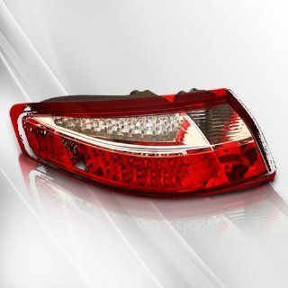 Porsche 991 Carrera 996 99 00 01 02 03 04 LED Tail Lights ~ pair set (Clear/Red): Automotive
