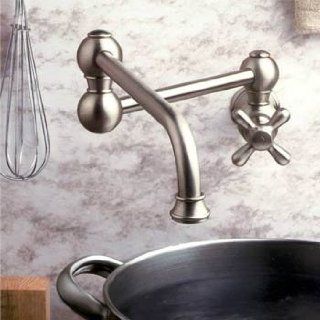 Jaclo KPF 20 Satin Gold 109  Lever Handle Kitchen Fixtures Wall Mounted Pot Filler   Pot Filler Kitchen Sink Faucets  