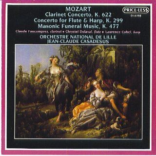 Mozart: Clarinet Concerto, K. 622/Concerto For Flute & Harp/Masonic Funeral Music, K. 477: Music