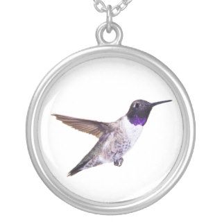 Black chinned Hummingbird Custom Necklace