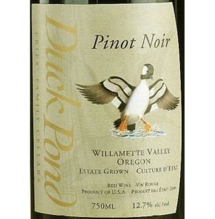 Duck Pond Pinot Noir 2010 750ML: Wine