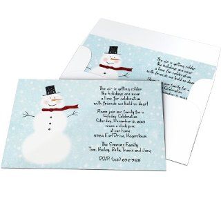 Snowman Christmas Party Invitations   Set of 20: Health & Personal Care