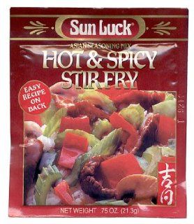 Sun Luck   Hot & Spicy Stir Fry Mix 0.75 Oz. : Stir Fry Sauces : Grocery & Gourmet Food