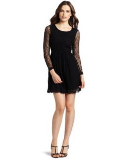 Kensie Women's Lace Dress, Black, 4 at  Womens Clothing store: