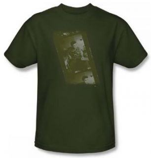 Elvis Presley Army Green Adult Shirt ELV473 AT Clothing