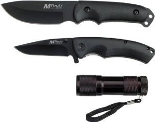 MTECH USA MT 473B Combo Knife Set 9 Inch/4.5 Inch : Tactical Knives : Sports & Outdoors