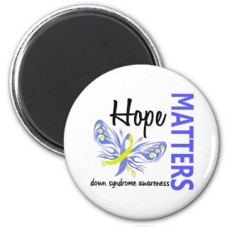Hope Matters Butterfly Down Syndrome Refrigerator Magnet