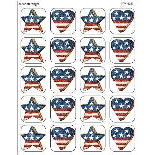 Teacher Created Resources Patriotic Stickers from Susan Winget, Multi Color (4251) : Academic Awards And Incentives Supplies : Office Products