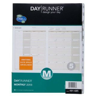Day Runner PRO Recycled Monthly Planning Pages, 8 1/2 x 11 Inches, 2013 (491 685 13) : Appointment Book And Planner Refills : Office Products
