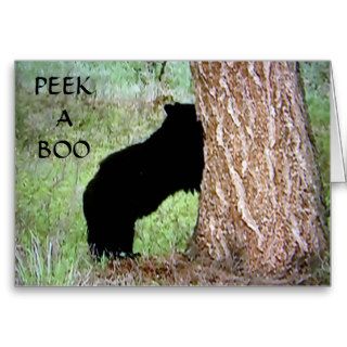 "PEEK A BOO WISH I COULD SEE YOU" BIRTHDAY GREETING CARDS