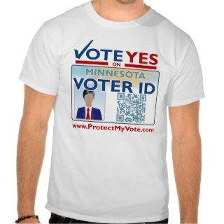 Men's T Shirt   Vote YES on Voter ID