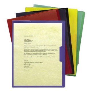 Smead Inndura Poly Project Jacket, Letter   8.5" x 11"   5 / Pack   Red, Blue, Green, Yellow, Black  Business Report Covers 