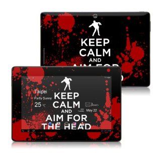 Keep Calm   Zombie Design Protective Skin Decal Sticker for ASUS Transformer TF300 Tablet Computers & Accessories
