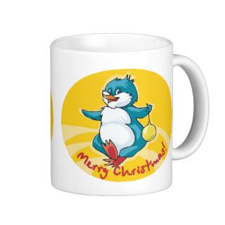 Merry Christmas Penguin Coffee Mugs