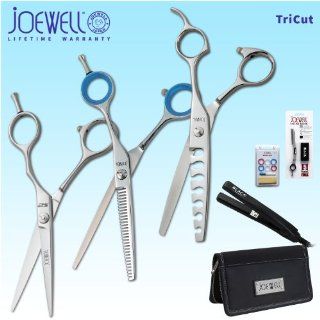 Joewell S2 6.0" Trio Combo Kit Shears / Scissors / Thinner / Texturizer / Case & More: Health & Personal Care