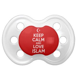 Keep Calm Islamic Baby Pacifiers