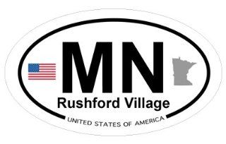 Rushford Village, Minnesota Oval Sticker: Everything Else