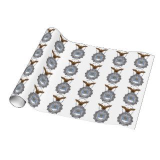 United States Air Force Security Forces Badge Wrapping Paper