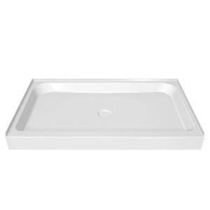 MAAX 42 in. x 34 in. Single Threshold Shower Base in White 105535 000 001 000