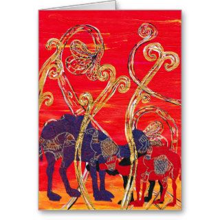 Red and Blue Camels Cards