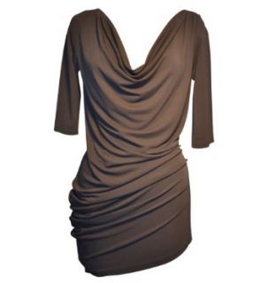 St. John Dress Drape Neck Matte Jersey Tunic Top Size Small at  Womens Clothing store: Drape Cowl Neck Dress