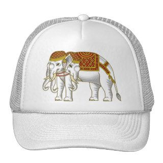 Thai Erawan White Elephant Trucker Hats