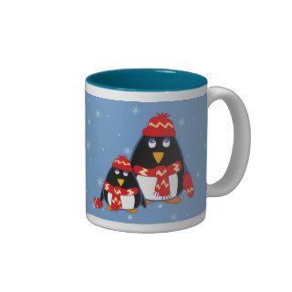 Cute Little Penguins. Christmas Gift Mug