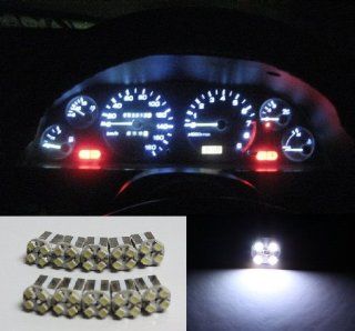 TGP T10 White 4 LED SMD Wedge Light Bulbs for Indicator Dashboard Instrument Panel Lights: Automotive