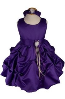AMJ Dresses Inc Baby girls Purple Flower Girl Party Dress Sizes S to 4t: Clothing