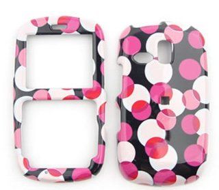 For Samsung Freeform / Link R350 / R351 / R355 Pink Polka Dots Case Accessories: Cell Phones & Accessories