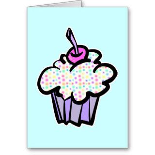 pastel dots cupcake cards