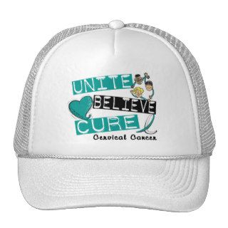UNITE BELIEVE CURE Cervical Cancer Trucker Hat