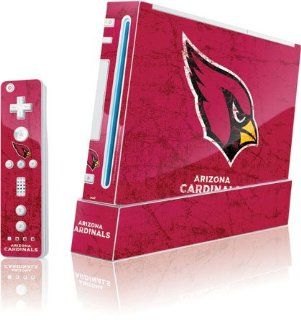 NFL   Arizona Cardinals   Arizona Cardinals Distressed   Wii (Includes 1 Controller)   Skinit Skin: Video Games