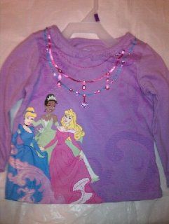 Disney Princess Cinderella Tiana Sleeping Beauty Infant Long Sleeve Shirt (12 Months, Purple)  Infant And Toddler T Shirts  Baby