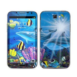 Ocean Friends Design Protective Decal Skin Sticker (High Gloss Coating) for Samsung Galaxy Note II GT N7100 Cell Phone: Cell Phones & Accessories
