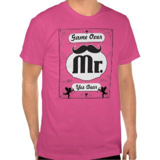 Mr. Groom Mustache Tee Shirt