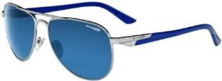 Arnette ONE TIME Mens Aviator Sunglasses 502/80 Gunmetal/Blue: Clothing