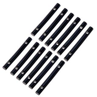 12pcs Black Round Tension Guitar String Retainer Bar for Floyd Rose Guitar Replacement: Musical Instruments