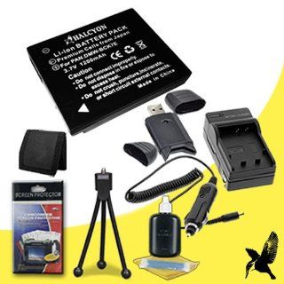 Halcyon 1200 mAH Lithium Ion Replacement DMW BCK7 Battery and Charger Kit + Memory Card Wallet + SDHC Card USB Reader + Deluxe Starter Kit for Panasonic Lumix DMC FX90 12.1MP Digital compact camera and Panasonic DMW BCK7 : Digital Slr Camera Bundles : Came