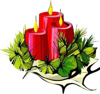 Christmas Candles and Pine Needles   Etched Vinyl Stained Glass Film, Static Cling Window Decal   Stained Glass Window Panels