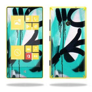 Protective Vinyl Skin Decal Cover for Nokia Lumia 520 Cell Phone T Mobile Sticker Skins Graffiti Tagz Cell Phones & Accessories