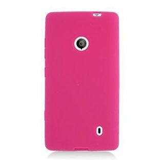For T Mobile Nokia Lumia 521 Windows Phone 8 Soft Silicone SKIN Cover Case Pink: Everything Else