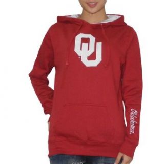 NCAA Oklahoma Sooners Womens Pullover Hoodie with Embroidered Logo Large Red : Athletic Hoodies : Clothing