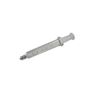 BD 512441 Multifit Glass Zone 2 Reusable Syringe with Luer Lok Metal Tip, 5mL Capacity, 0.06mL Graduation (Box of 36): Science Lab Syringes: Industrial & Scientific